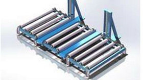 后上料電子鋸備料動力斜靠滾筒機